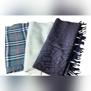 EUC Cashmere Or Wool Scarves Burberry & Fendi.SOLD INDIVIDUALLY